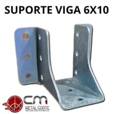 KIT 12 Suportes para viga e pergolado 6 x10