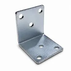 Kit 10 Placa De Junção União De Madeira Aço Dobrada 40x40 Mm