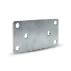 Placa De Junção União De Madeira Aço 80x40 Mm Kit 2 P.