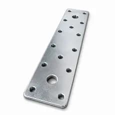 Chapa Reta Junção Galvanizada 40x180x3mm Aço A36 Reforço para Móveis