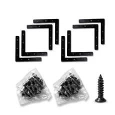 Kit Com 8 Cantoneira Formato L De Moldura Reforço Arremate Acabamento Para Porta Janela  150x150mm