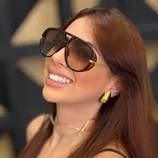 Óculos de Sol Feminino Aviador Grande Premium Proteção UV400 - Mona