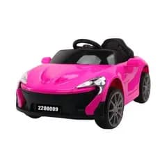 Carro Elétrico Infantil 6V Mini Esportivo McLaren Rosa Veículo Bateria Controle Remoto Manejo Seguro Diversão Crianças