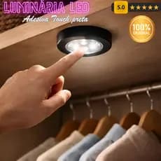 Luminaria Led Toque Sensor Adesiva Portatil Economica Facil Instalar Iluminacao