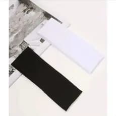 KIT 2 FAIXAS DE CABELO TIARA GINÁSTICA ACADEMIA ESPORTE BRANCO PRETO Dia a Dia