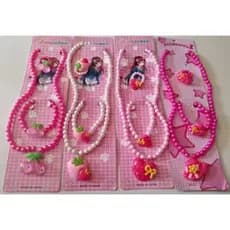 Kit 12/24/36 Cartelas De Colar Conjunto infantil Tem Colar Pulseira Anel Com Pingente atacado revenda