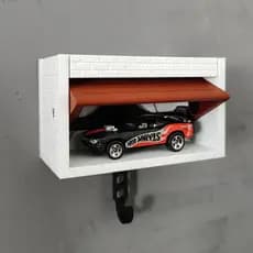 Porta-Chaves Mini Garagem para minaituras - Hot Wheels/Matchbox 1:64