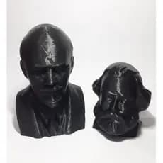 Busto Decoração Vladimir Lenin Karl Marx União Soviética Socialismo