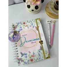 Planner Devocional, Caderno Devocional  Caderno de Oração, Planner Devocional Evangélico, Brinde Marca Texto beija-flor