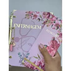 Fichário A5, Fichário Agenda, Fichário Personalizado Enfermagem, Fichário Profissões, Agenda 2026