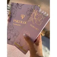 Caderno Personalizado Psicologia, Caderno Personalizado Profissões, Caderno Folhas polén, Caderno A5, Caderno Anotações