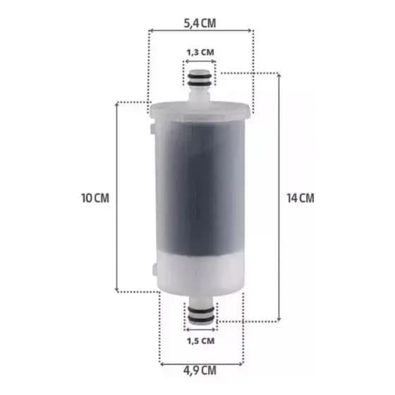 Refil Universal Para Filtros Univ Torneira Gourmet Carvão Ativado Vela Pró-Saúde