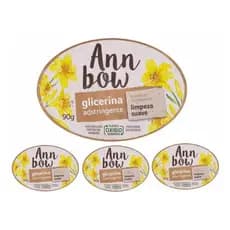 Kit C/4 Unidades Sabonete em Barra Glicerinado Ann Bow Glicerina Adstringente