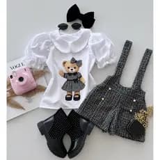 conjunto infantil meninas/conjunto de festa/conjunto de luxo/conjunto de tecido/conjunto menina