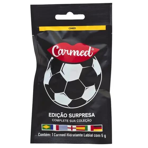Hidratante Labial Incolor Seleções Copa do Mundo Edição Surpresa Carmed Cimed 5g