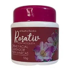 Creme Clareador Para Marcas Com Óleo De Rosa Mosqueta Rosativ Abelha Rainha 55g