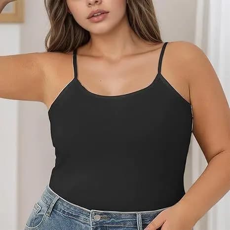 Regata Feminina Plus Size Modal Com Bojo Suporte Confortável
