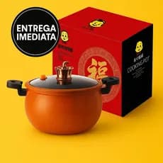 Panela de Micro Pressão Abóbora Anti Aderente Caçarola Por Indução Anti Queimadura 7L