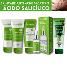 Kit Skincare Anti Acne/Oleosidade Dermachem+ Sérum Secativo+ Mascara de Argila e Pepino  Dermachem