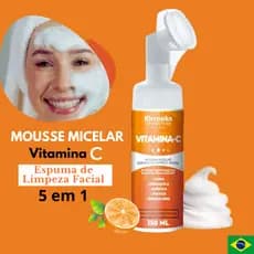 Mousse Micelar Vitamina C Limpeza Facial 150 Ml Rhenuks