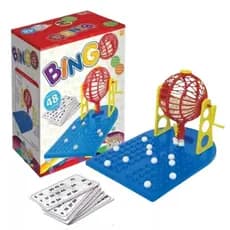 Jogo de Bingo Completo com 48 Cartelas e Dispenser de Bolinhas – Bingo para Família e Eventos