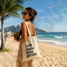 Bolsa Ecobag Ecológica Lute Como Uma Garota 100% algodão