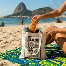 Bolsa EcoBag Ecológica Biscoito Globo Praia 100% Algodão
