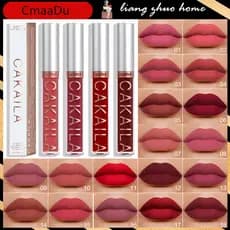 CAKAILA Batom Líquido Fosco À Prova D'água Não Pegajoso De Longa Duração/Gloss Labial/Cosméticos/18 Cores
