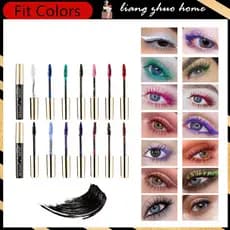 Fit Colors 14 Mascara Máscara À Prova D'água Fast Dry Eyelashes Curls Extensão De Cachos Cílios Blue Red Purple Black Brown Cosméticos