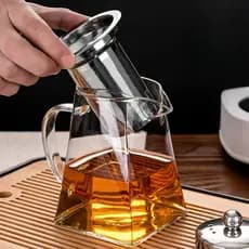 Chaleira de Vidro 350ml com Infusor Inox para Chá