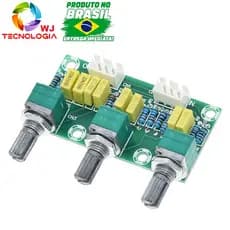 Placa amplificadora de tom passivo embutido módulo de potência baixa ajuste de som alto placa pcb eletrônica