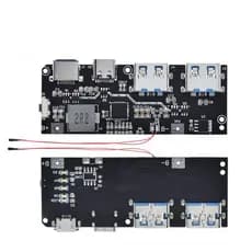 LED Dual USB Mobile Power Bank, QC4.0, QC3.0, 5V, 4.5A, 22.5W, Micro Tipo-C USB Módulo de Carregamento 18650 Temperatura