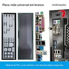Espelho da placa-mãe universal Placa de Trás Universal para Placa-Mãe - PVC Flexível