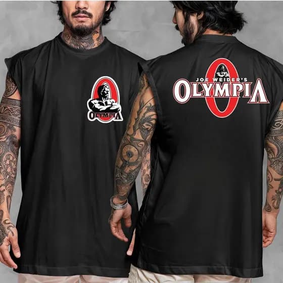 Camiseta Regata Oversized Streetwear Lançamento Treino Academia Mr. Olimpia Algodão Premium