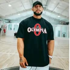 Camisa Camiseta Oversized Olympia Treino Streetwear Lançamento Confortável Algodão