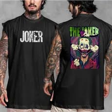 Camisa Camiseta Regata Oversized Streetwear Lançamento Premium Coringa Joker Confortável