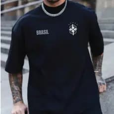 Camiseta Camisa Oversized Seleções Países Copa do Mundo Blusa 100% Algodão Premium