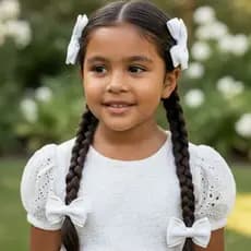 Par de Laços Infantis Elegance Premium ✨ | Xuxinha ou Bico de Pato de Cabelo Infantil