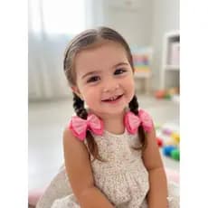 Par de Laços Infantis com Glitter ✨ | Xuxinha/Bico de Pato Infantil | Laço de Cabelo para Meninas Brilhante e Delicado
