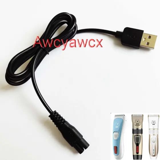 Cabo De Carregamento USB Para Barbeador Elétrico Com Carregador De Máquina De Cortar Cabelo 5V VGR V-278 282 228 Hatteker RFC-598-588-690-696 RSCX-7568