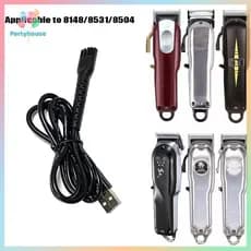 UTZN > Cabo De Carregamento USB 5V Fonte De Alimentação Elétrica Para Máquina De Cortar Cabelo 8148/8591/8504 Novo
