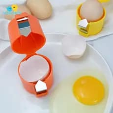 Idealistas Separador De Casca De Ovo Portátil Abridor Ferramentas De Cozimento De Cozinha Ferramenta De Corte Criação De