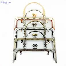Adegree 20CM Pulseira Quadrada De Gofragem De Pulso Metálico Kiss Armação De Fecho Para Bolsas De Costura Com Alça De Flor Acessórios De Ferragens Novo