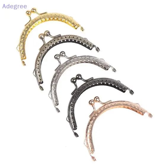 Adegree 8.5cm Redondo Metal Quadro Bolsa Alça Saco De Embreagem Fecho Bloqueio Sacos Ferragem Novo