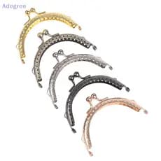 Adegree 8.5cm Redondo Metal Quadro Bolsa Alça Saco De Embreagem Fecho Bloqueio Sacos Ferragem Novo