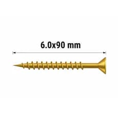 Parafuso Chip 6,0X90 Philips Para Madeira - 50, 100 Peças