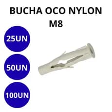Bucha M8 U-FU OCO Nylon Obras
