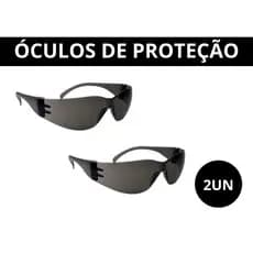 Kit 2 Óculos de Segurança Proteção Fumê Obra