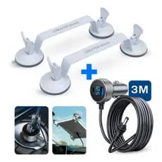 Kit Suporte Starlink Mini Veicular Com Ventosas + Cabo 3m