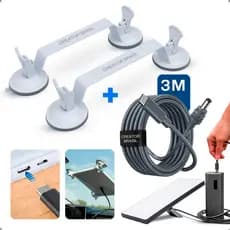 Kit Suporte Starlink Mini Veicular Com Ventosas+ Cabo Tipo C